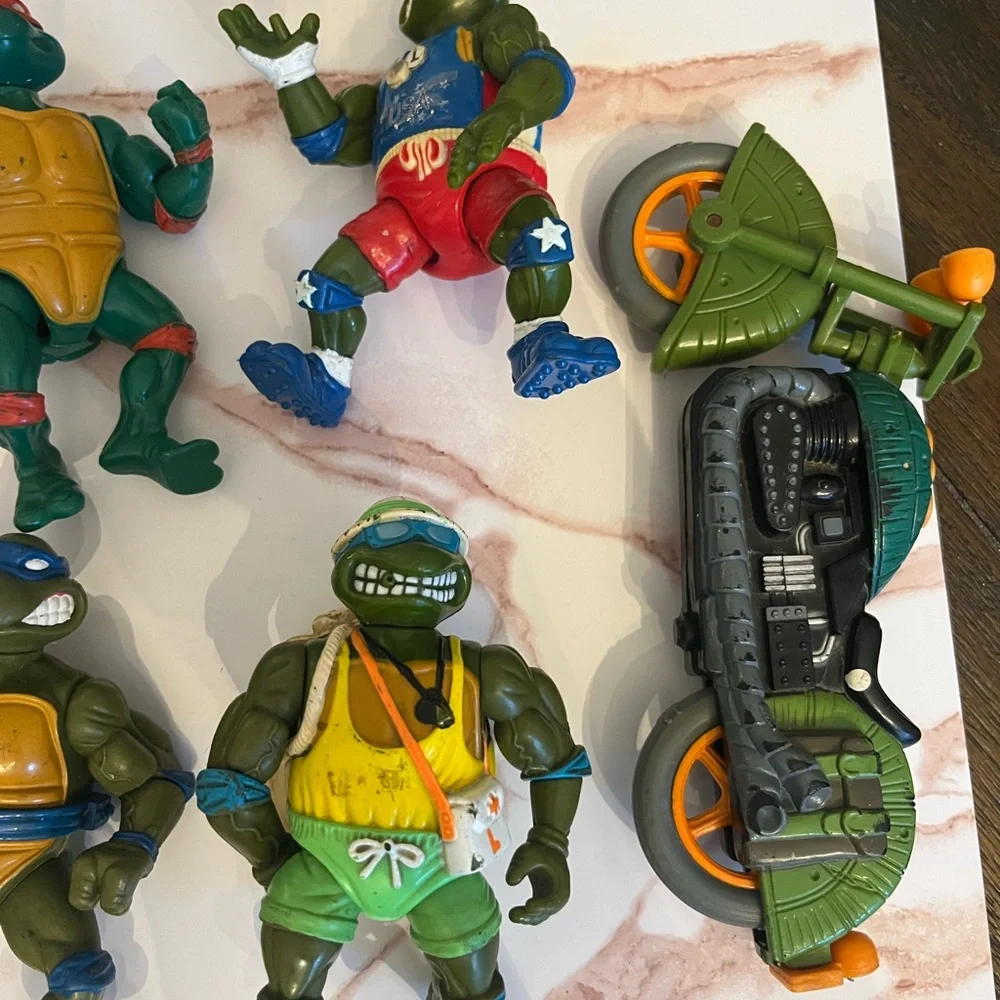 Vintage TMNT Action Figures 1988 1989 1992 Teenage Mutant Ninja Turtles - Picture 4 of 7
